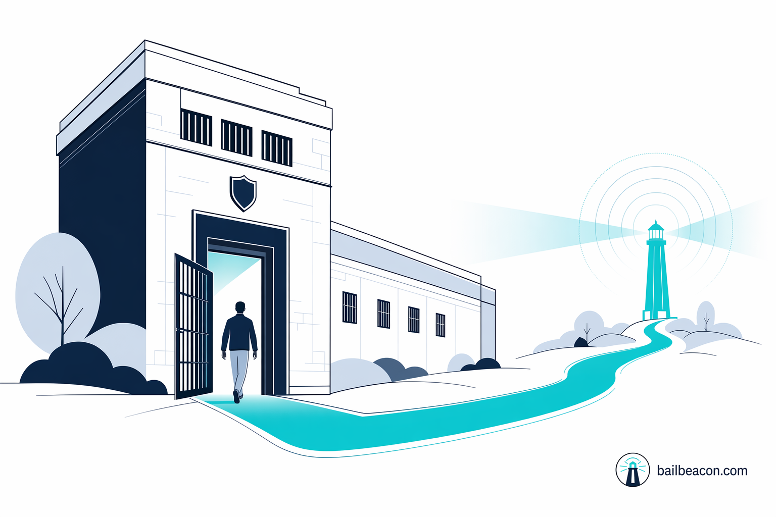 Illustration for The jail release process